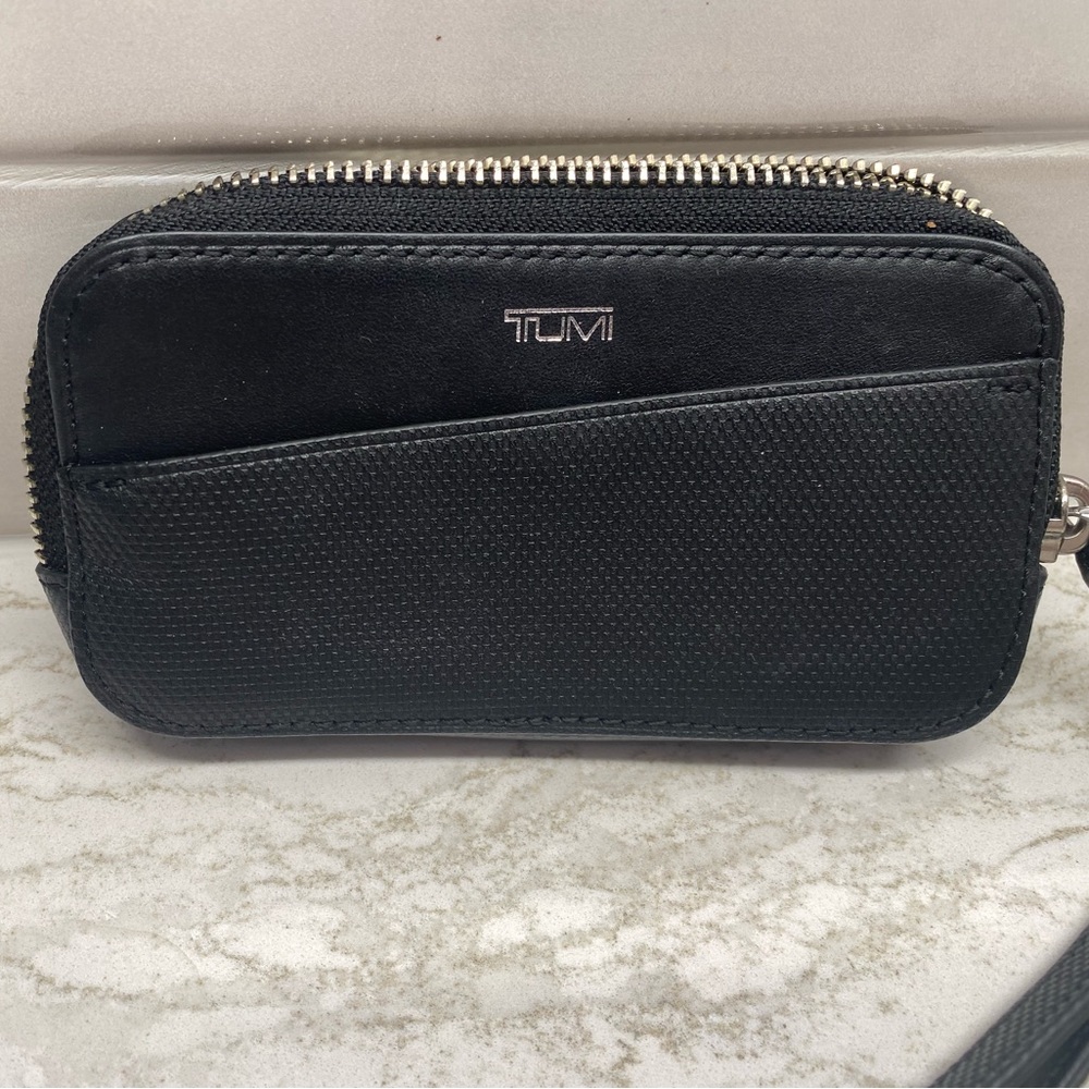 Authentic Tumi card/phone wristlet